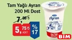 DOST TAM YAĞLI AYRAN 200 ML